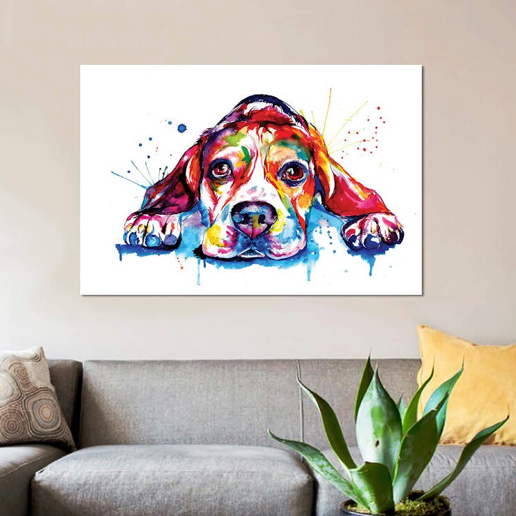 Beagle Wrapped Canvas Graphic Art